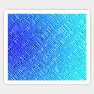 abstract blue pattern in the style of Egyptian characters Sticker